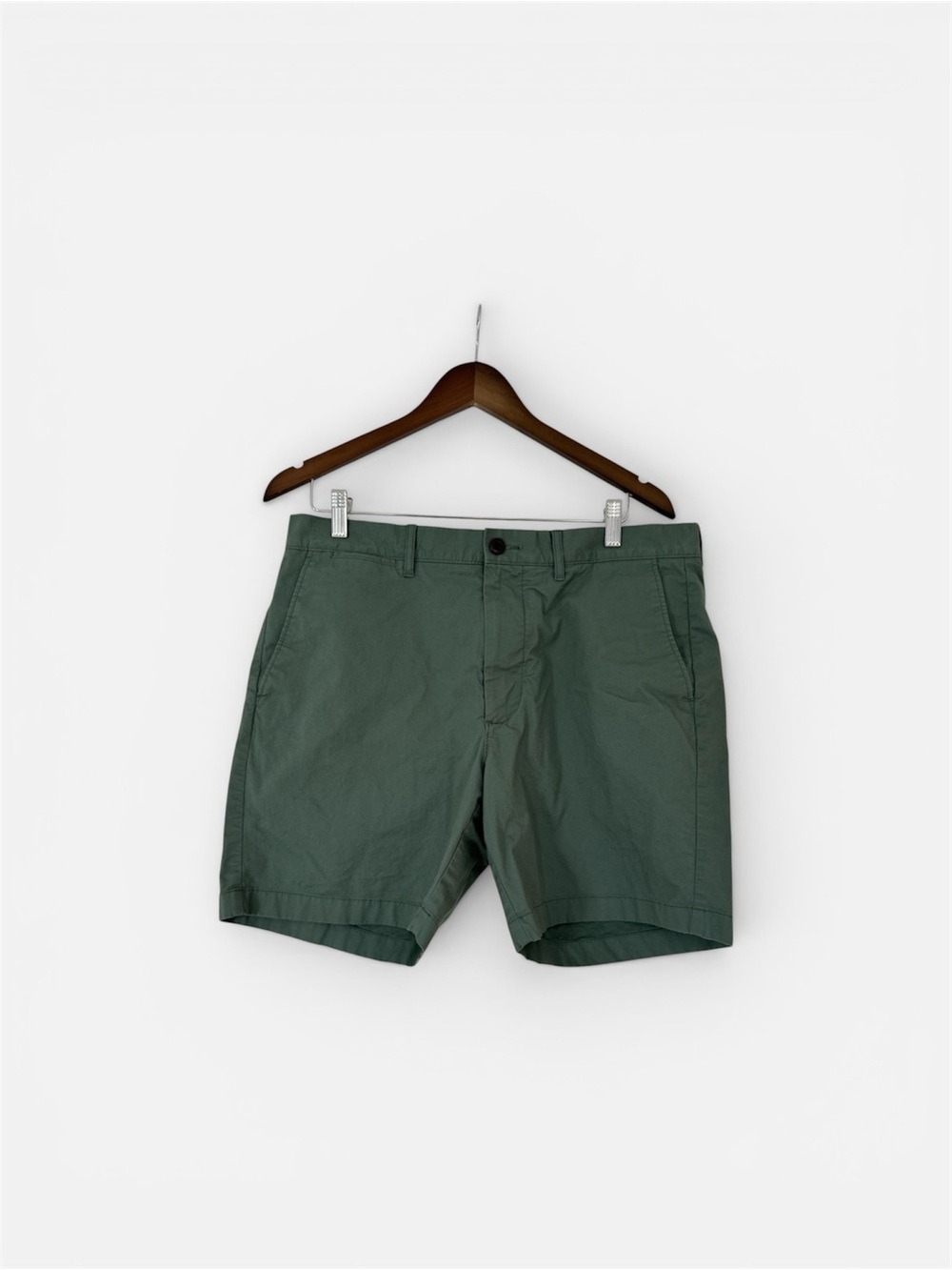 J. Crew Men's Forest Green Flat-Front Shorts